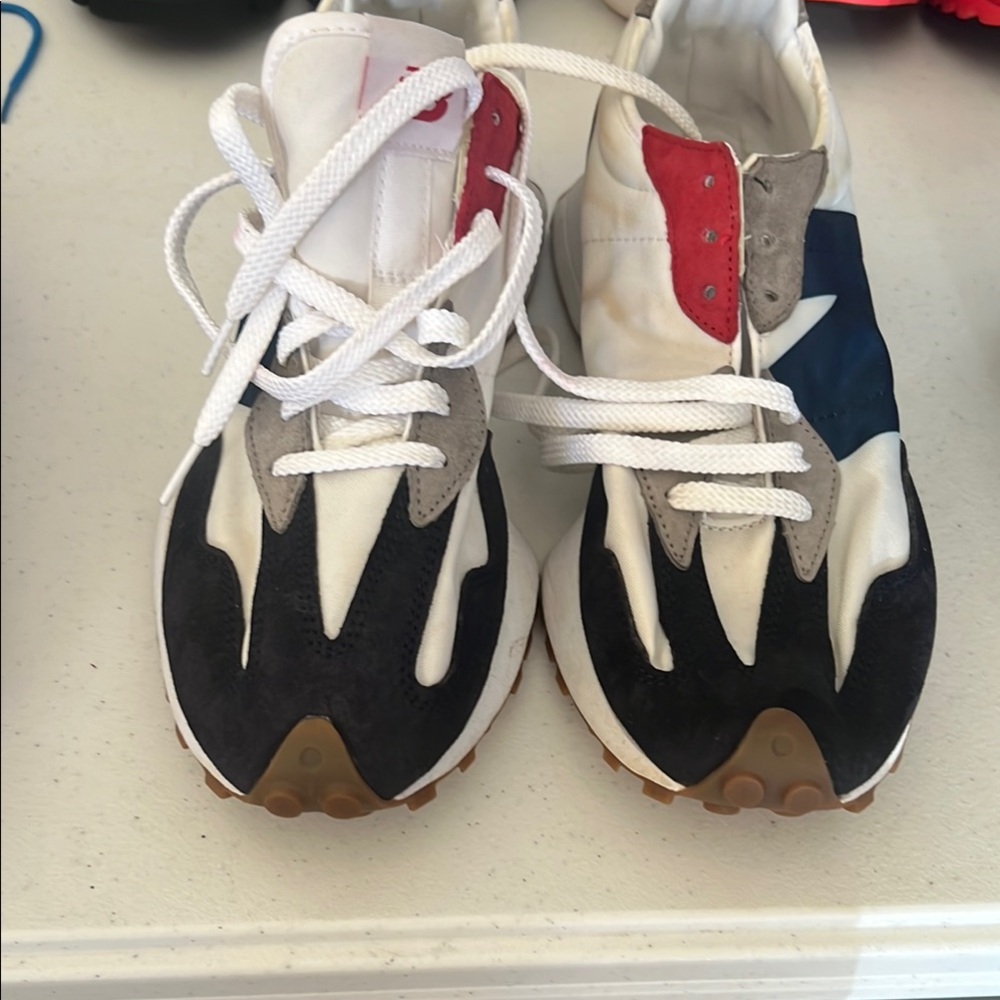 New Balance White and Black Sneakers Classic Design
